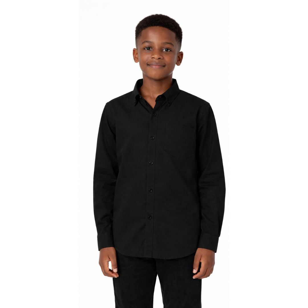Jet Black Smart Casual Shirt