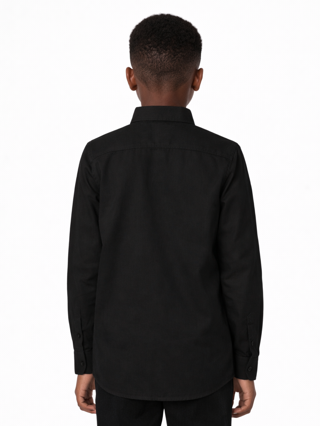 Jet Black Smart Casual Shirt