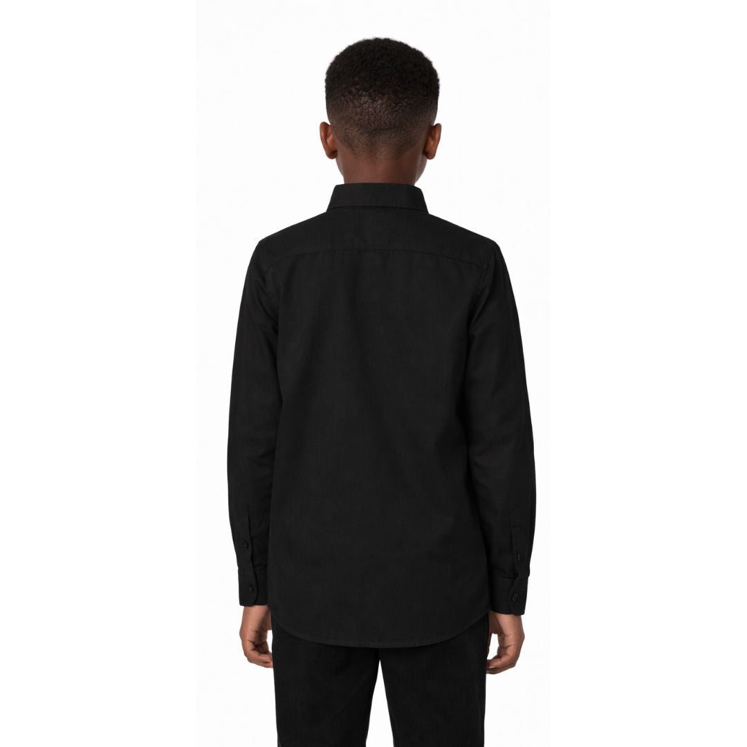 Jet Black Smart Casual Shirt