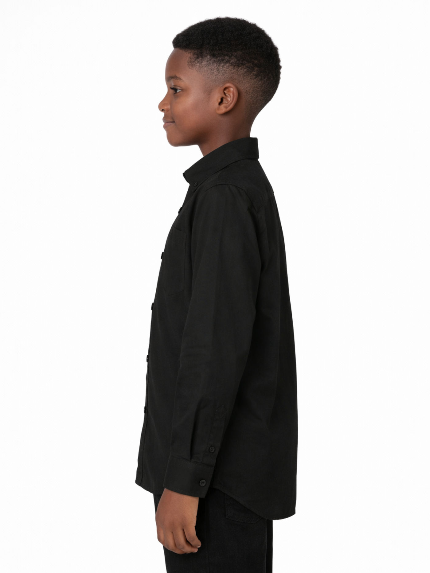 Jet Black Smart Casual Shirt