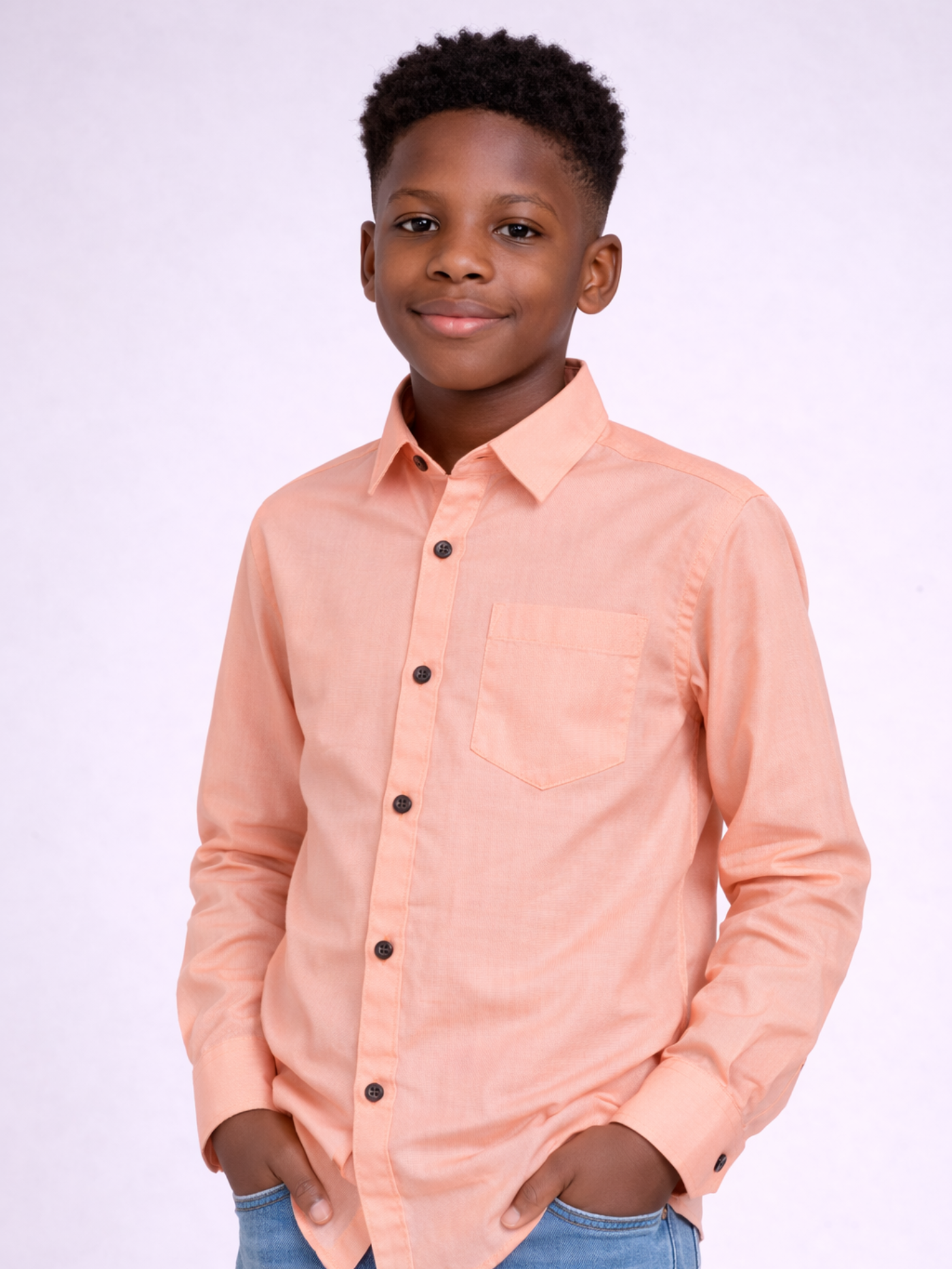 Smart Peach Boys Shirt