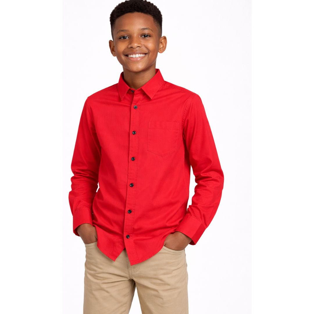 Bold Red Everyday Shirt