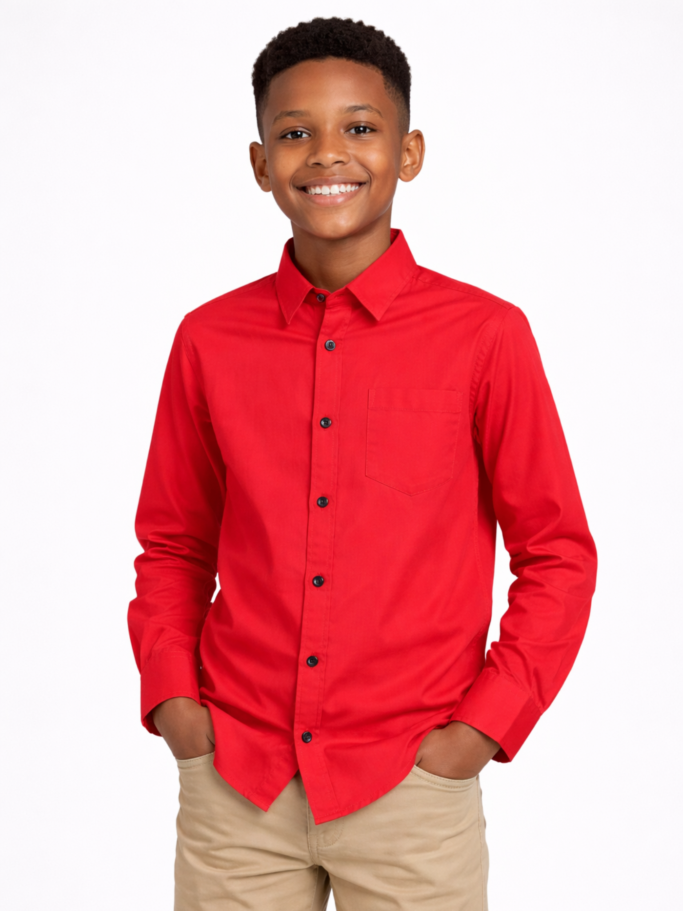 Bold Red Everyday Shirt